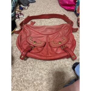 Marc Jacob’s ombré pink rose  hobo satchel studs please read description moto